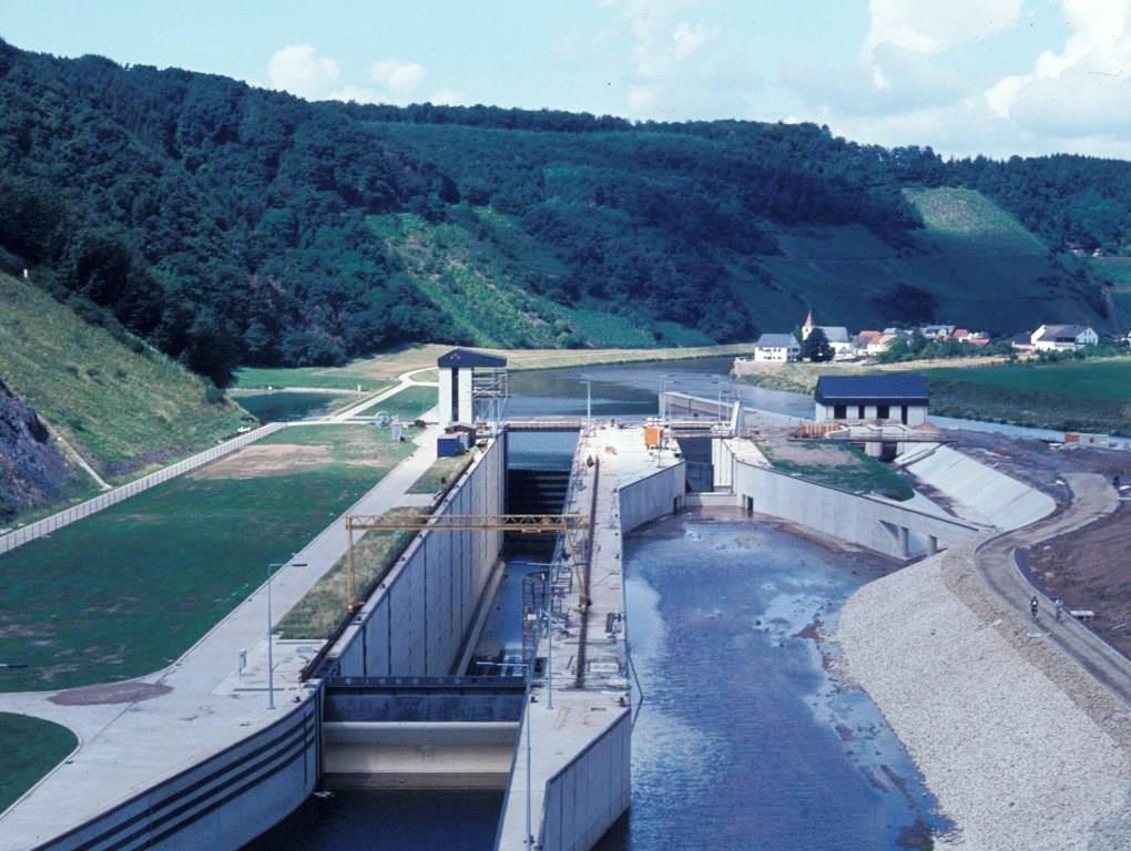 Saar - Schleuse Kanzem - 1984